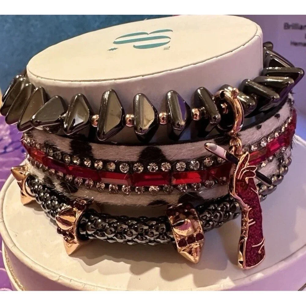 Bomb Party Halloween Stack RBP6302 Brilliant Bad Little Mad Hematite Rose Gold